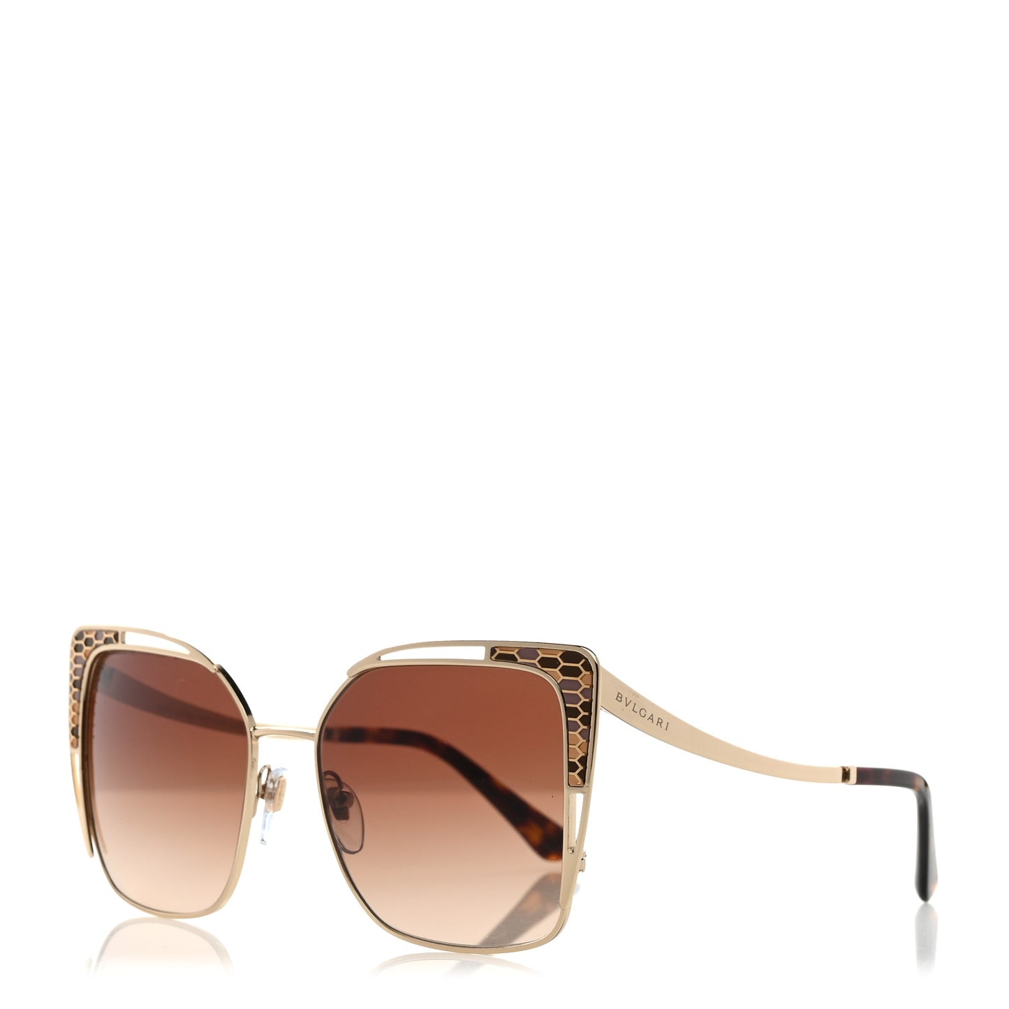Serpenti 6179 Sunglasses Brown Gold