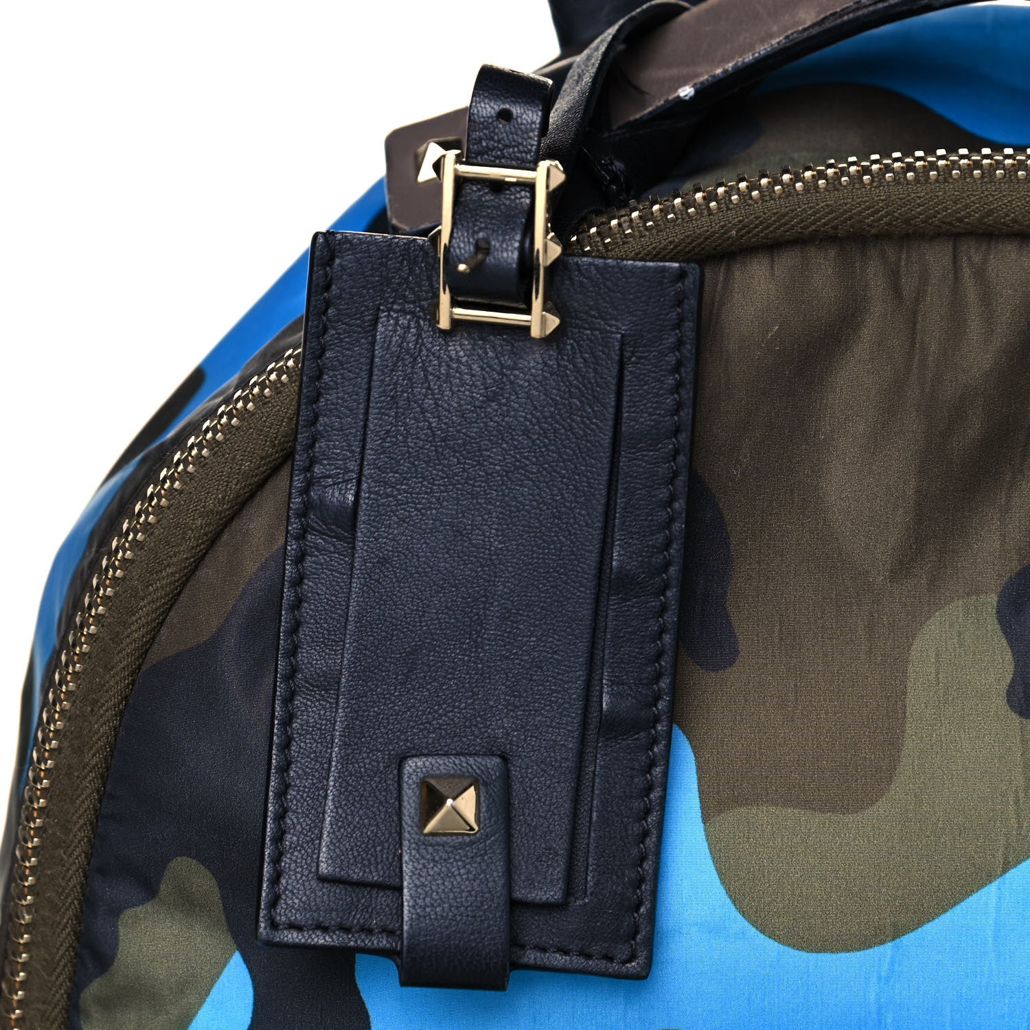 Valentino Garavani Nylon Camouflage Backpack Green Blue Fluo 13 of 21