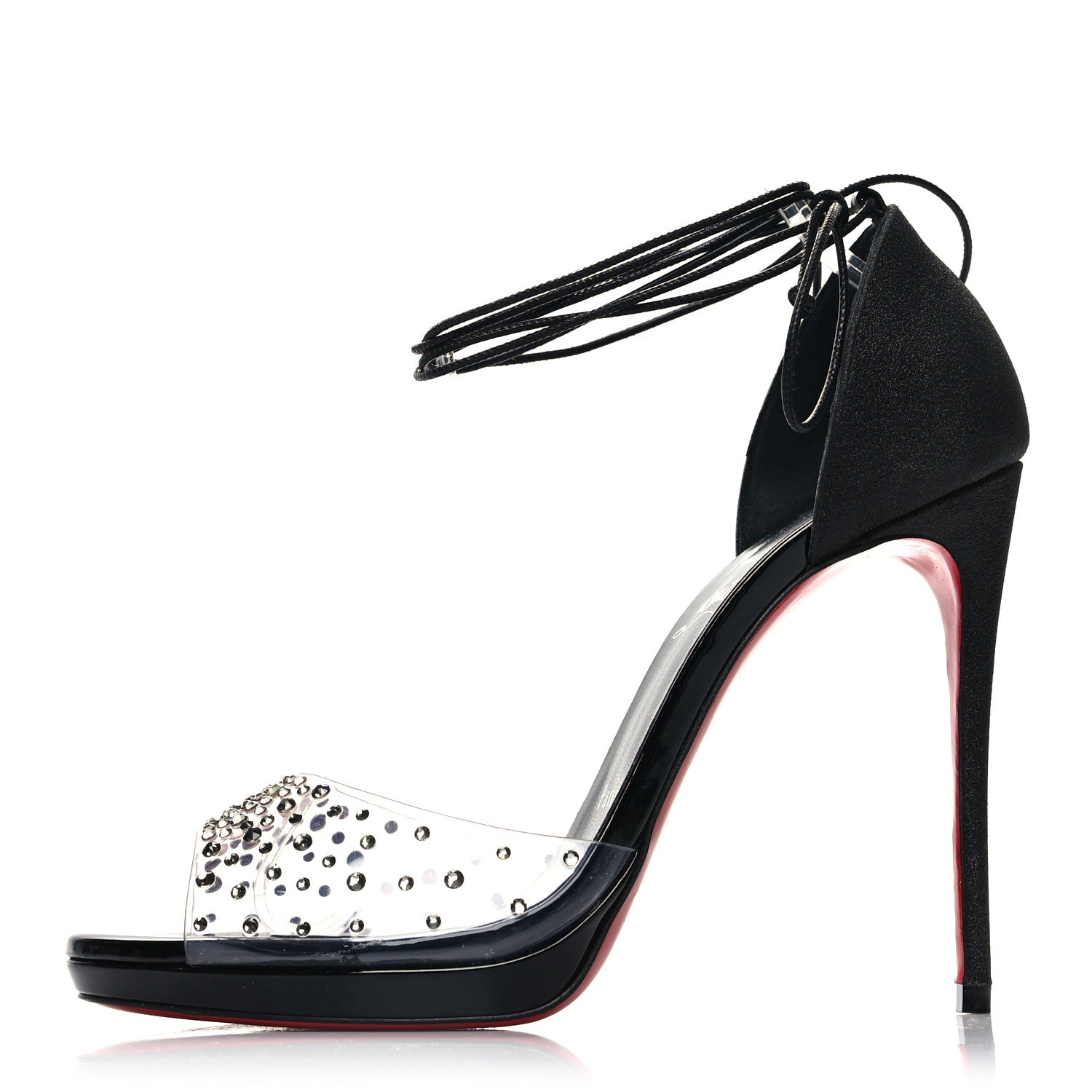 Christian Louboutin PVC Degratina Frou 120 Pumps 37.5 Black 1 of 10