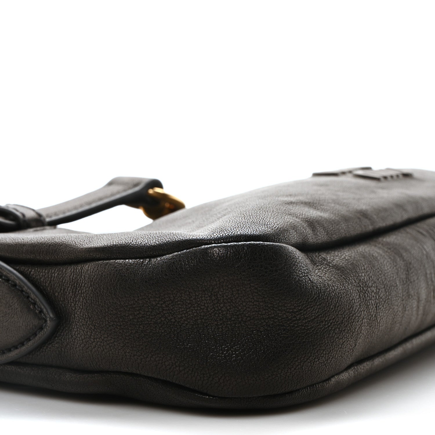 Miu Miu Nappa Aviator Regular Aventure Bag Black 8 of 9