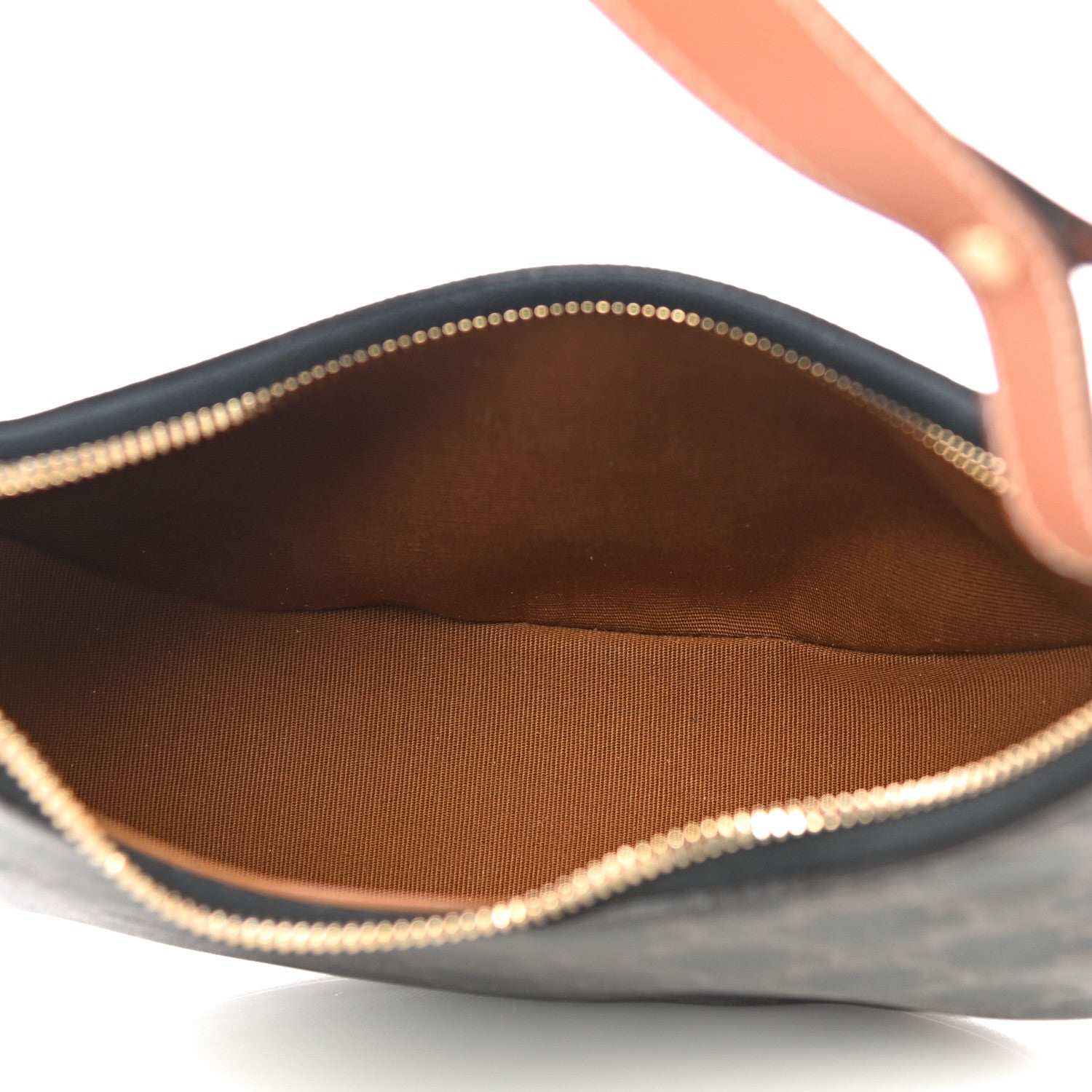 Celine Triomphe Canvas Calfskin Ava Shoulder Bag Tan 4 of 9