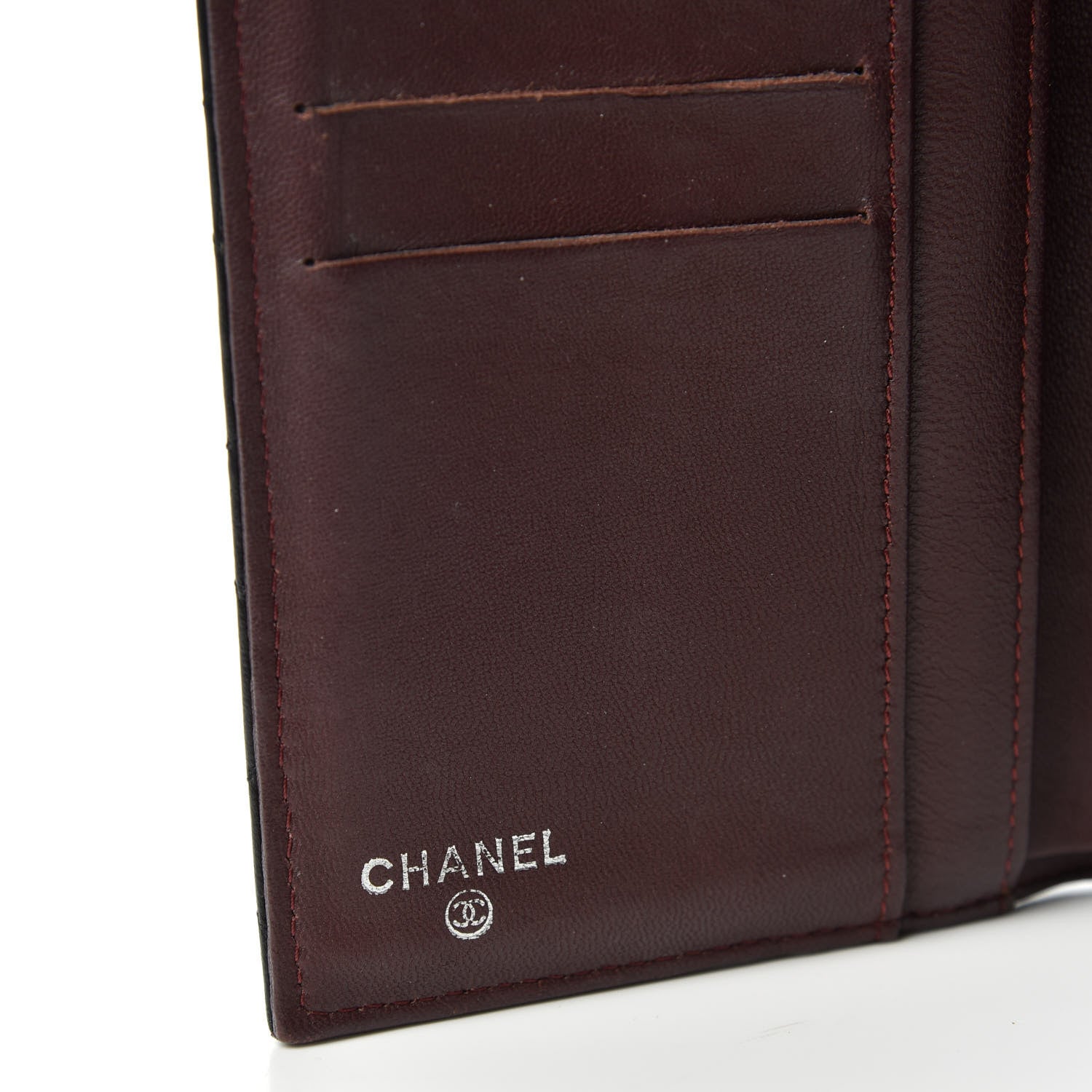 Chanel Lambskin Quilted Large Flap Wallet Black 6 of 7