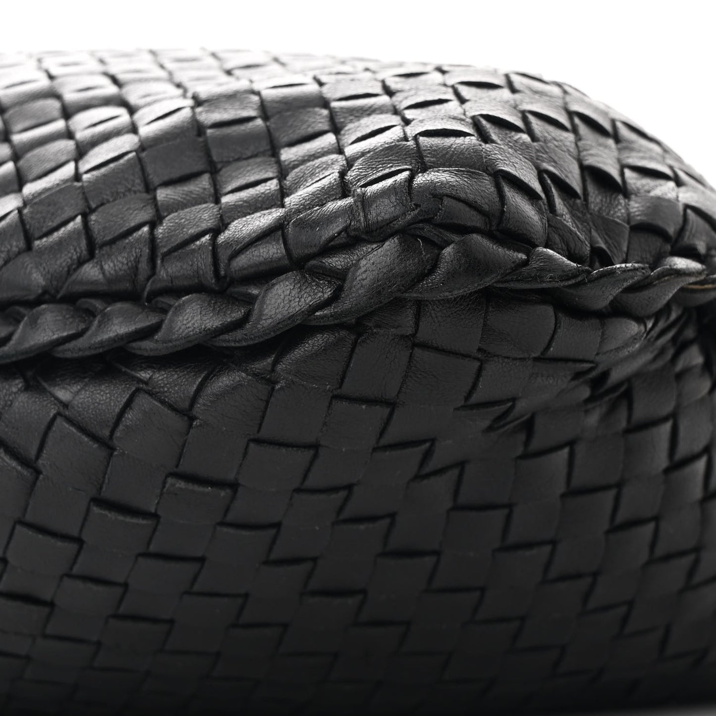 Nappa Intrecciato Medium Veneta Hobo Black