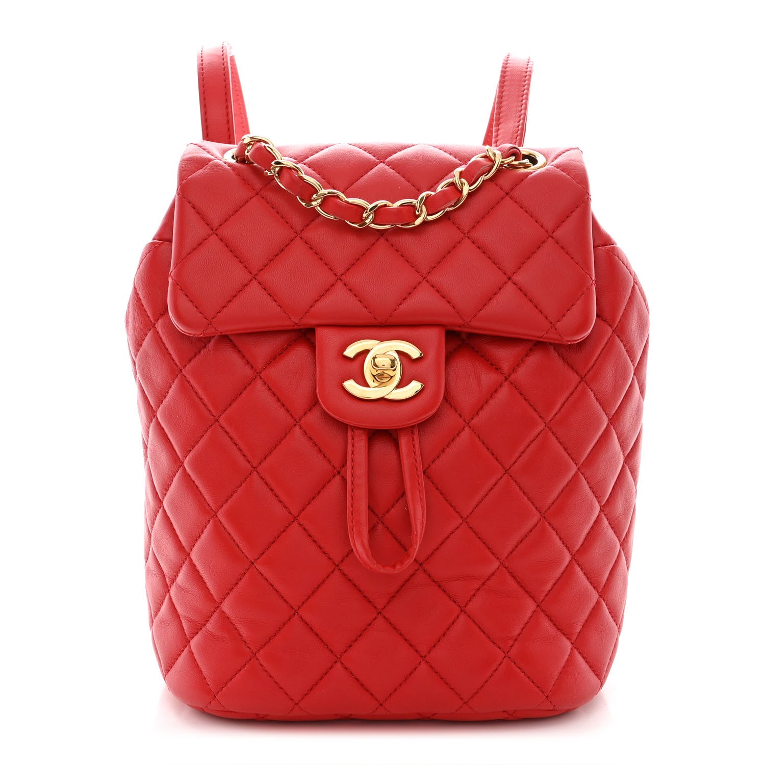 Chanel Calfskin Quilted Mini Urban Spirit Backpack Red 1 of 10