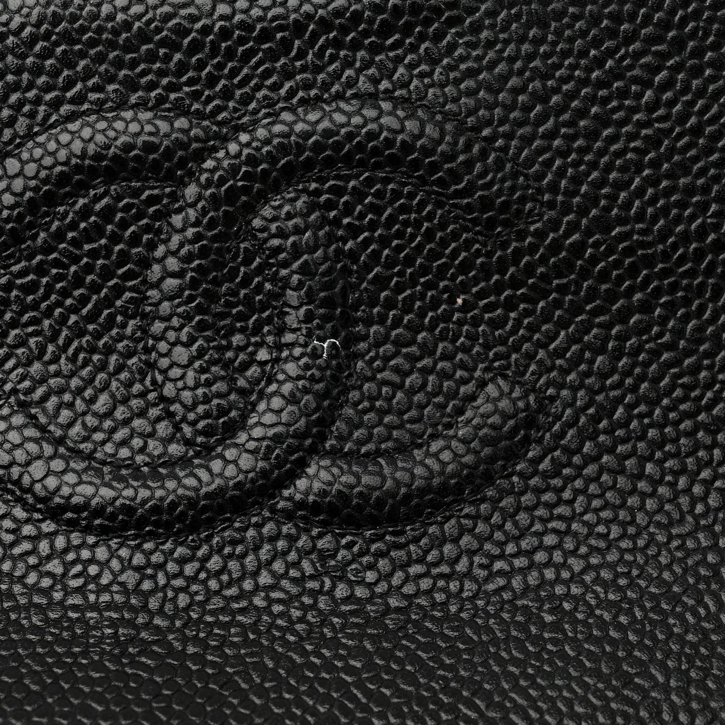 Caviar Quilted Mini Square Flap Black