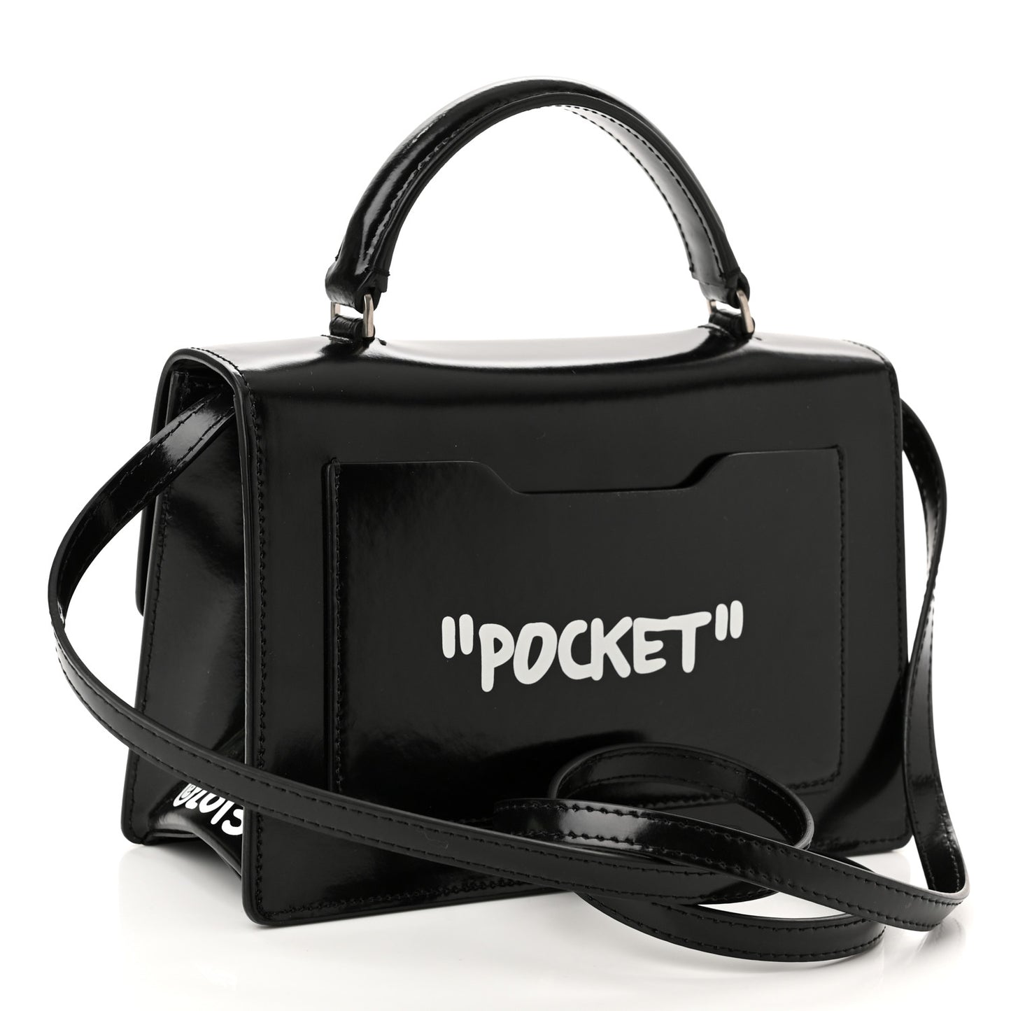 Calfskin Salary Jitney 1.4 Shoulder Bag Black
