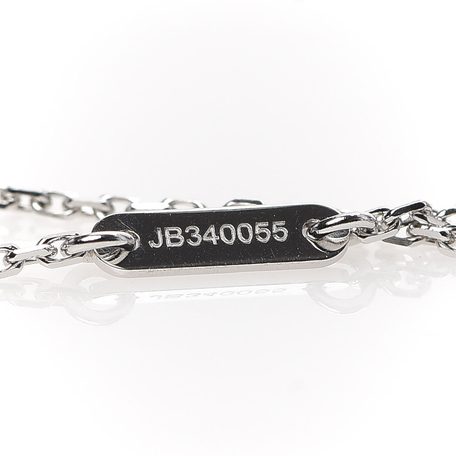 Van Cleef & Arpels 18K White Gold Turquoise Sweet Alhambra Butterfly Bracelet 6 of 6