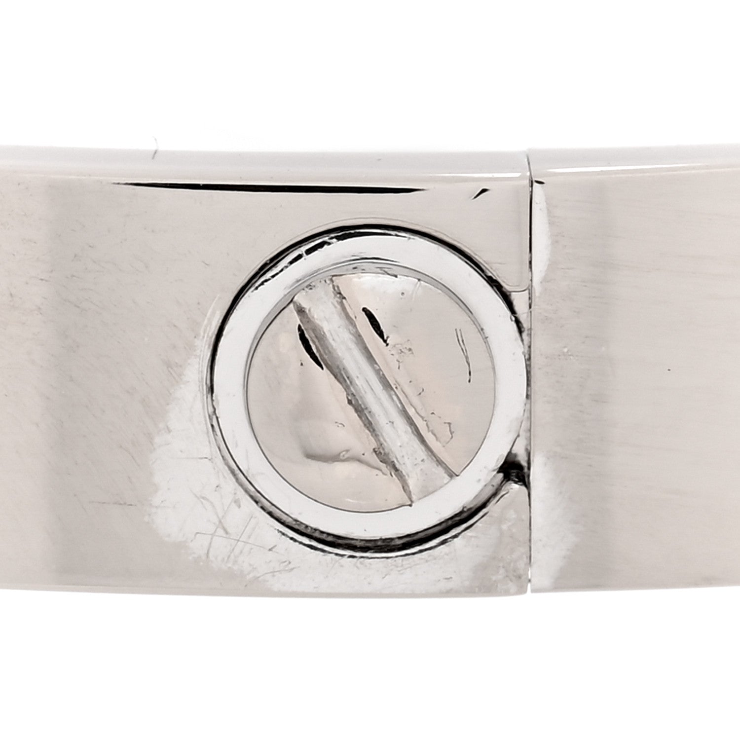 Cartier 18K White Gold LOVE Bracelet 17 5 of 7