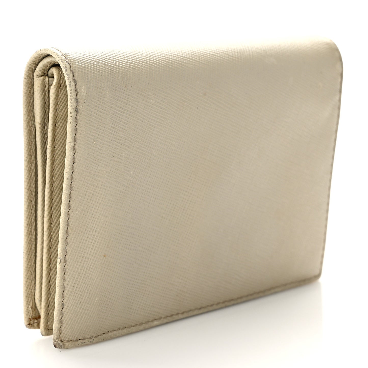 Saffiano Metal Bi-Fold Wallet Cera