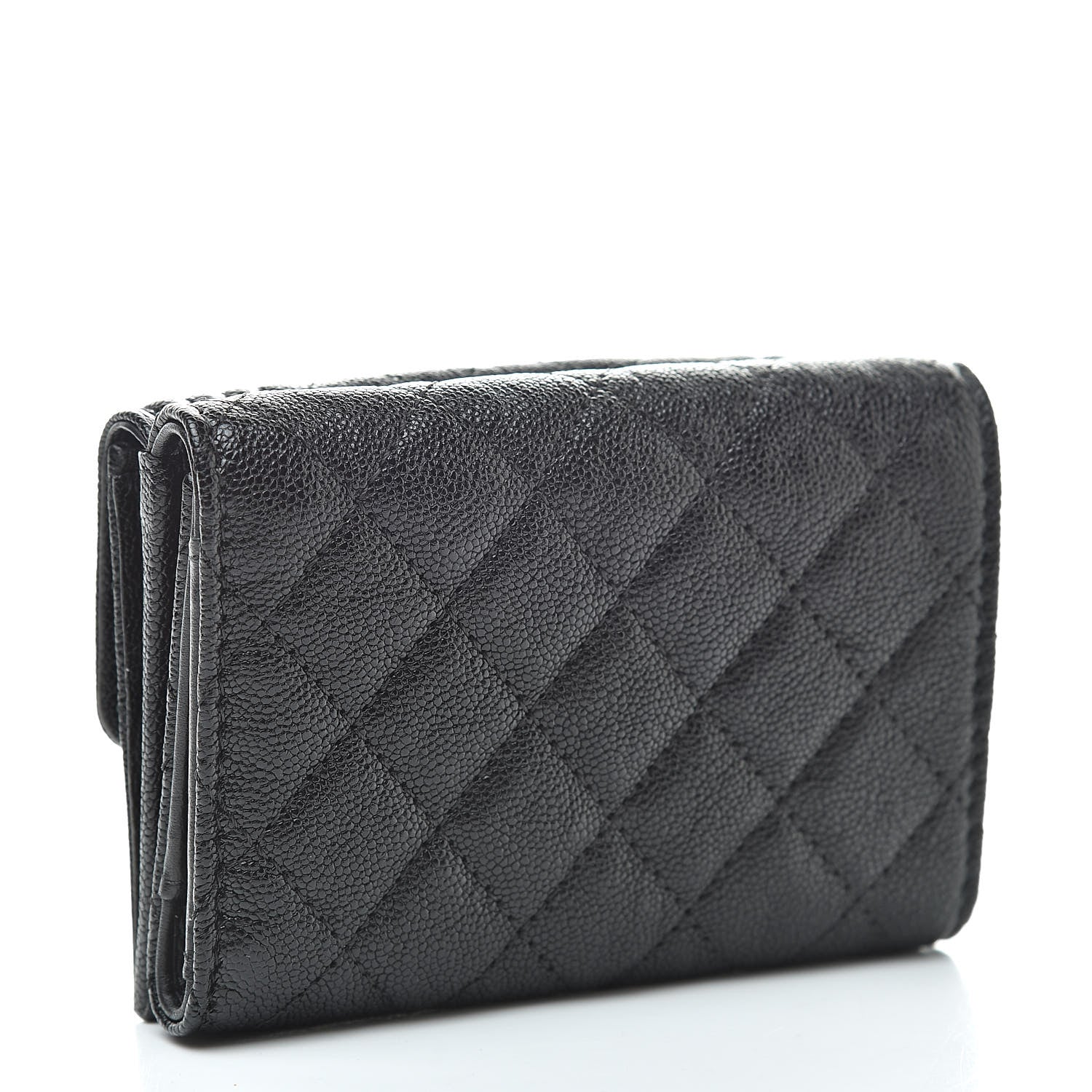 Chanel Caviar Quilted Small Boy Flap Wallet Black 3 of 9
