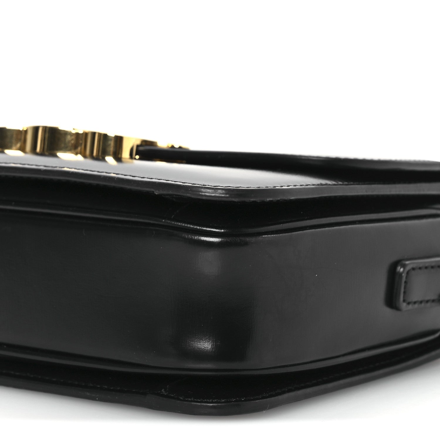 Celine Shiny Calfskin Teen Triomphe Black 10 of 13