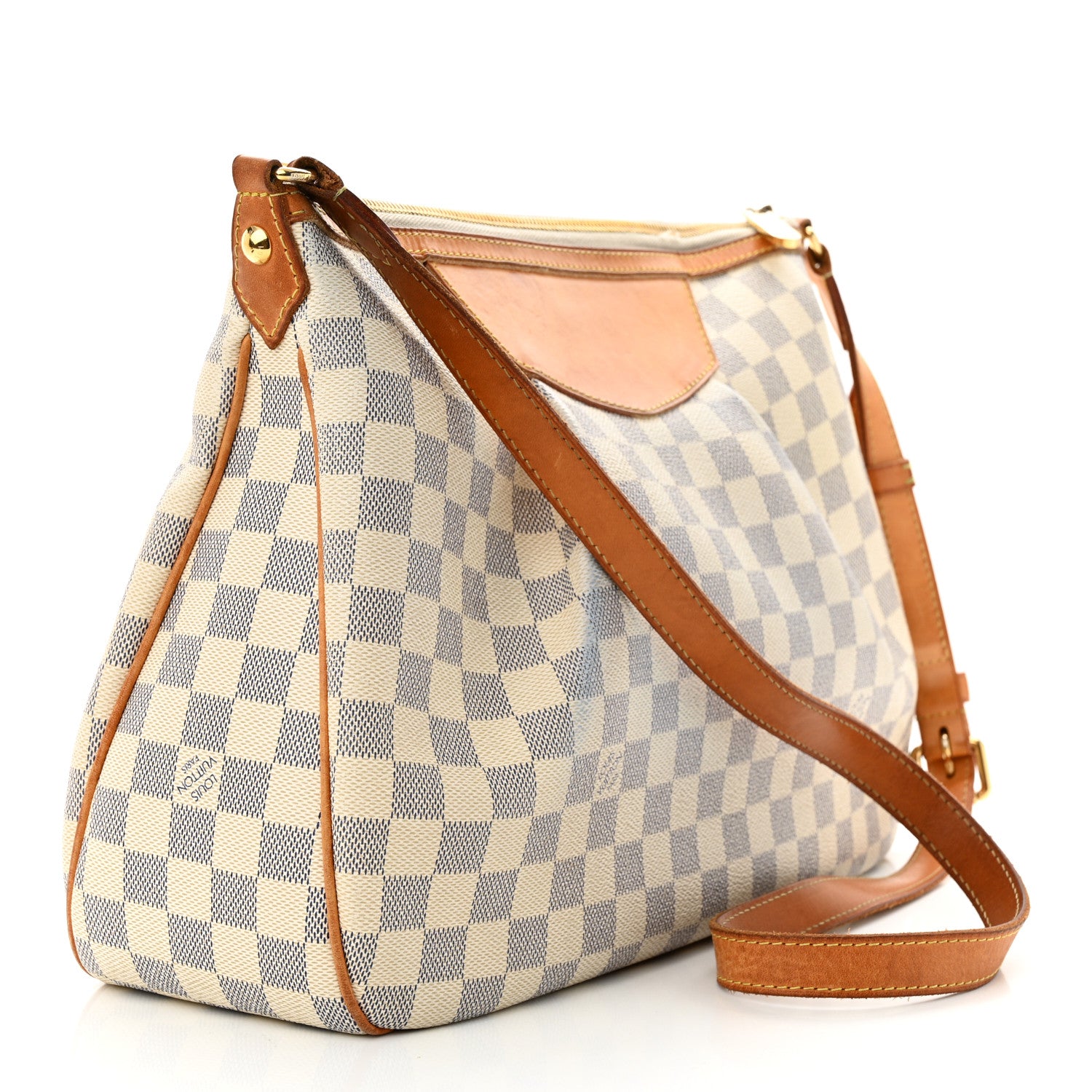Louis Vuitton LOUIS VUITTON Damier Azur Siracusa MM 3 of 16