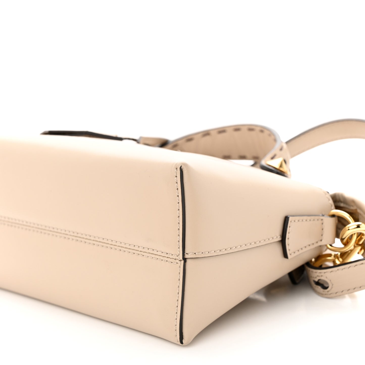 Vitello King Logo Embossed Mini By The Way Boston Bag Nuvola