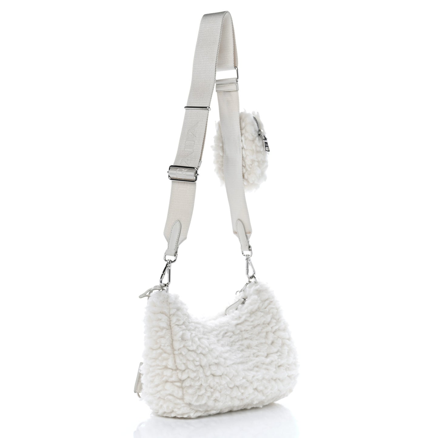 Wool Cashmere Re-Edition 2005 Shoulder Bag Naturale