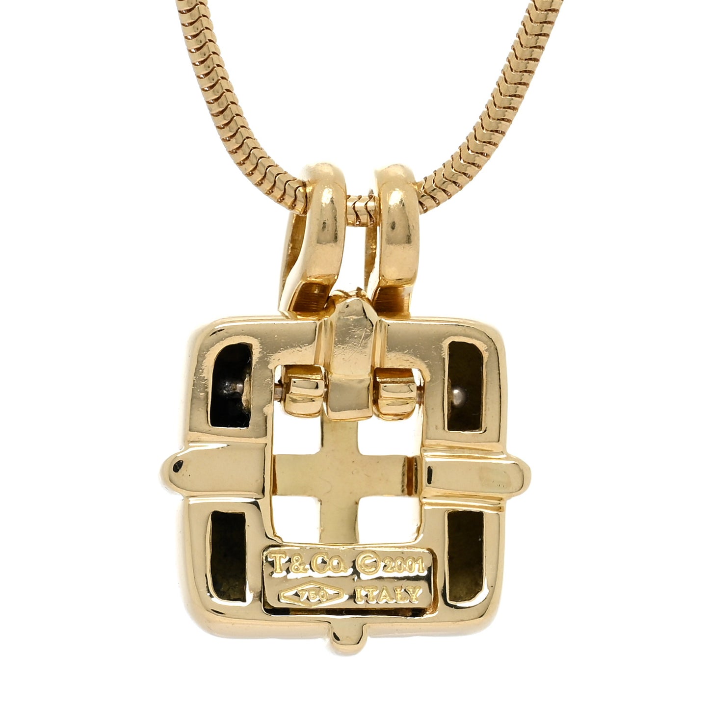 18K Yellow Gold Biscayne Pendant Necklace