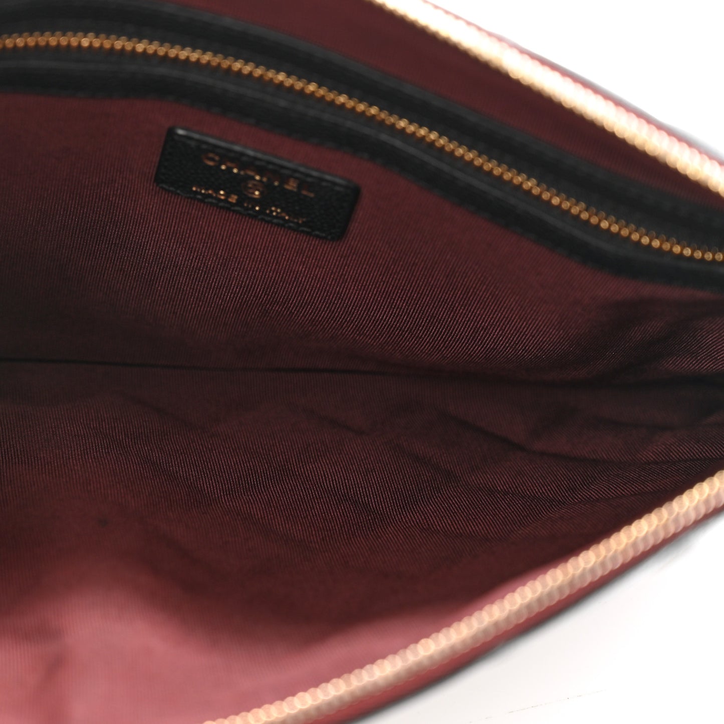 Caviar Quilted Medium Cosmetic Case Black