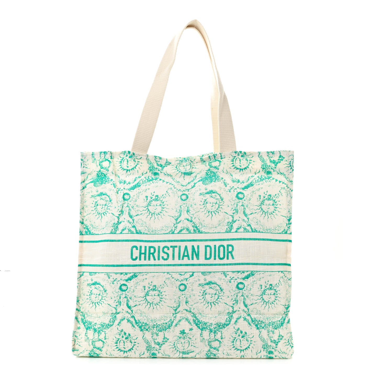 Canvas Dioriviera Toile de Jouy Soleil Tote Aquamarina