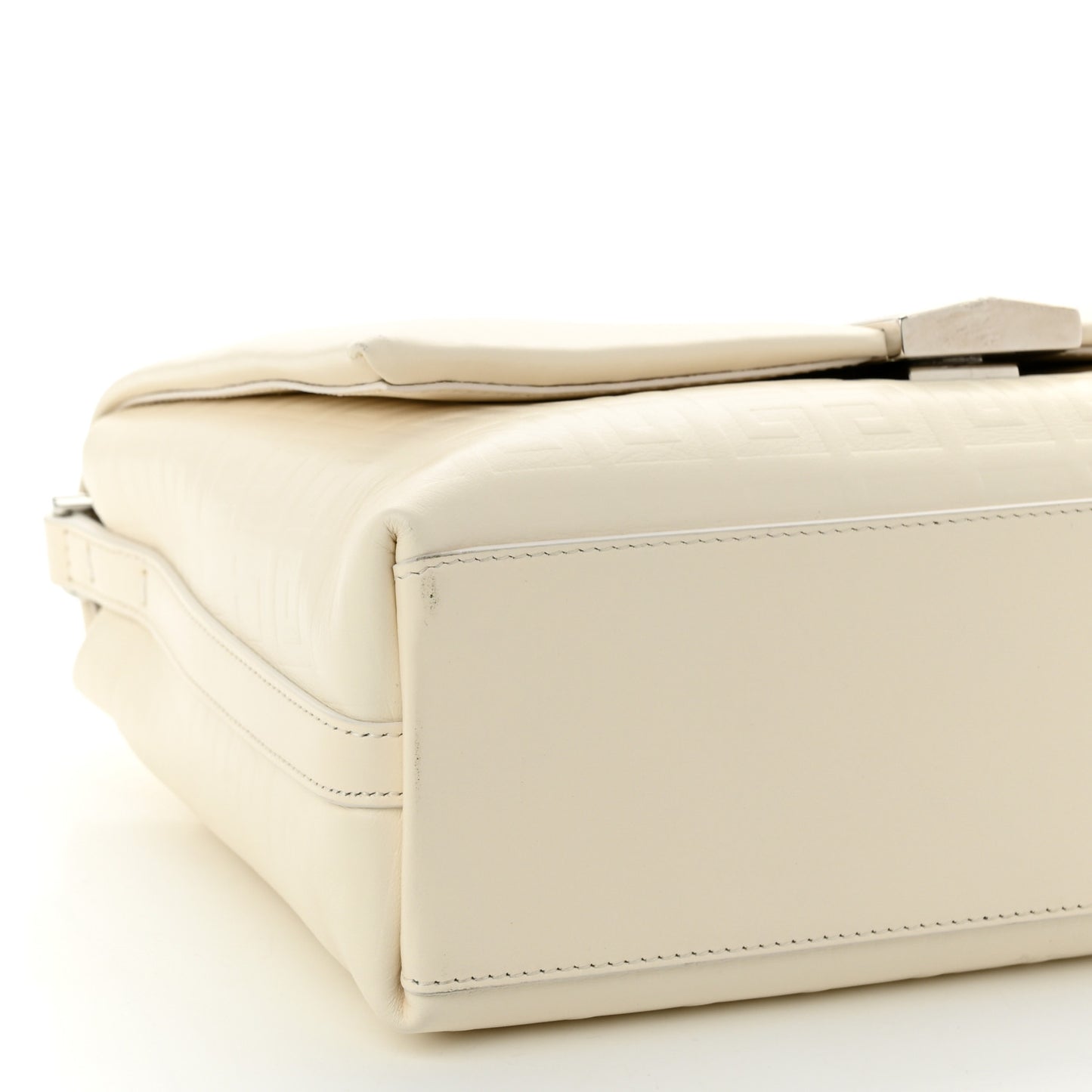 Soft Calfskin 4G Embossed Medium Shoulder Bag Ivory