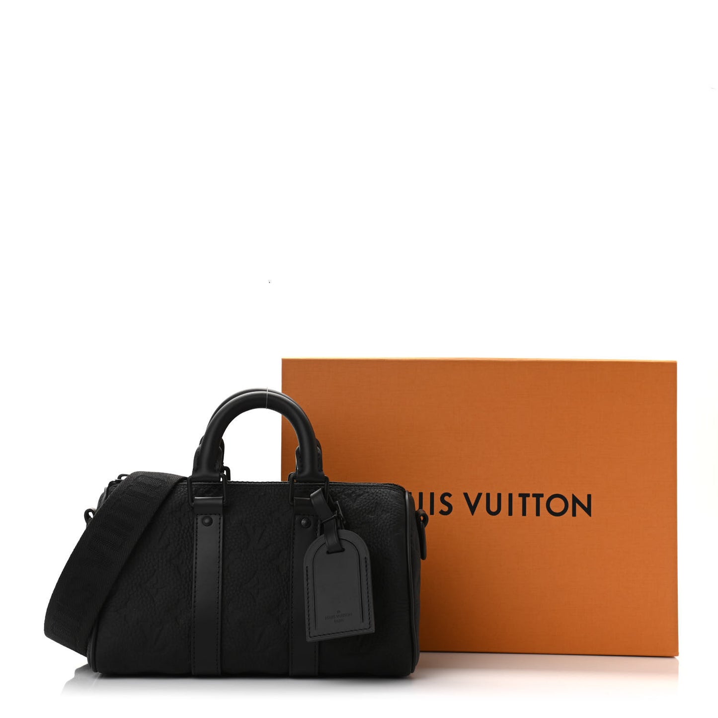 Monogram Taurillon Keepall Bandouliere 25 Black