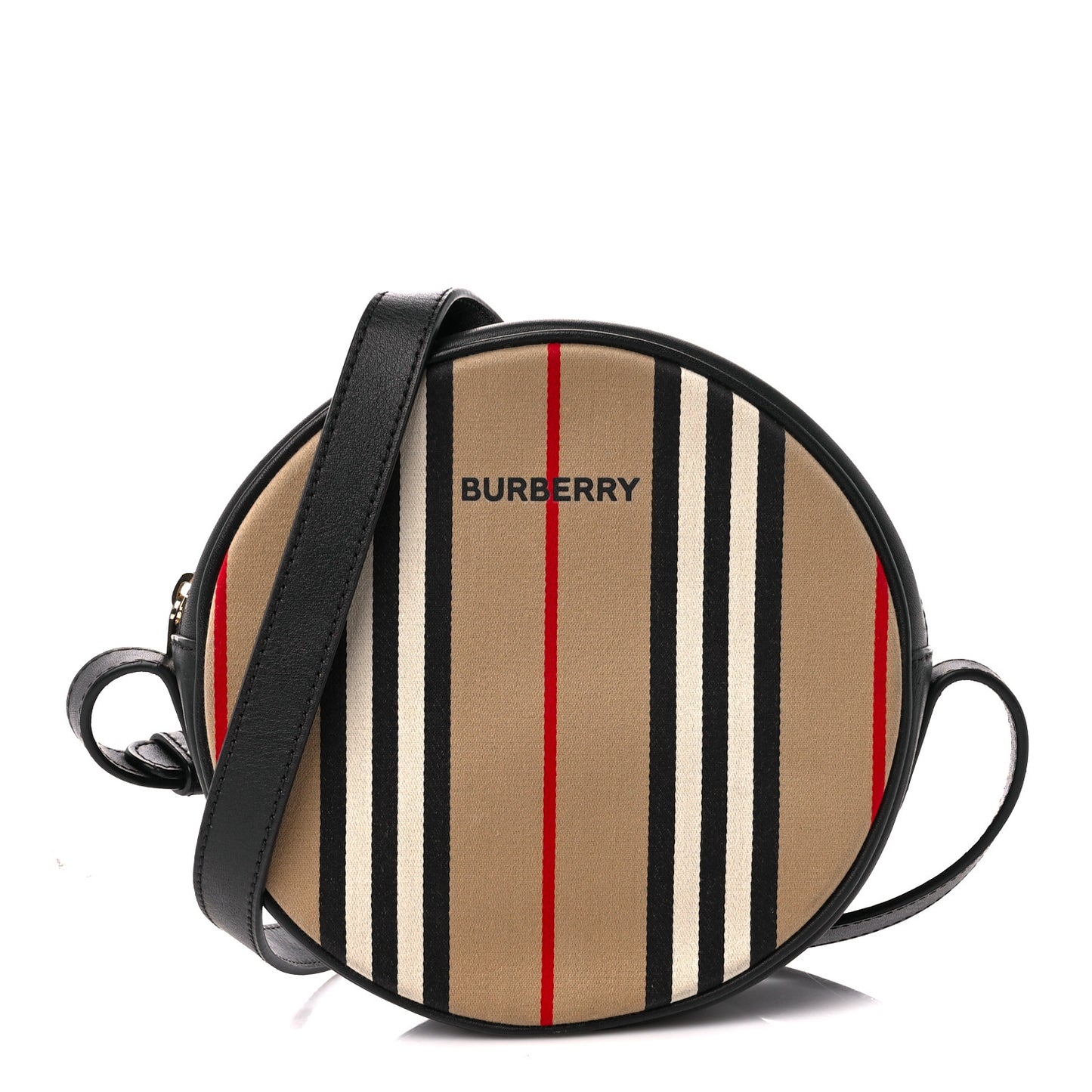 E-Canvas Calfskin Icon Stripe Louise Bag Archive Beige