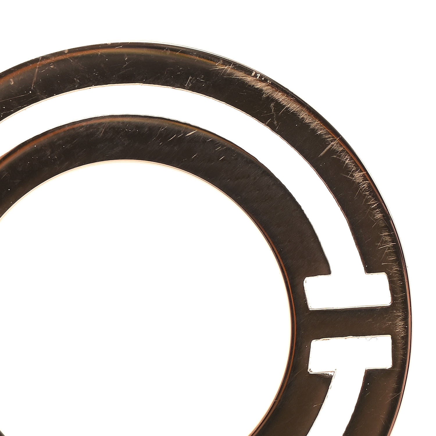 Tiffany 18K Rose Gold T Circle Pendant Necklace 7 of 8