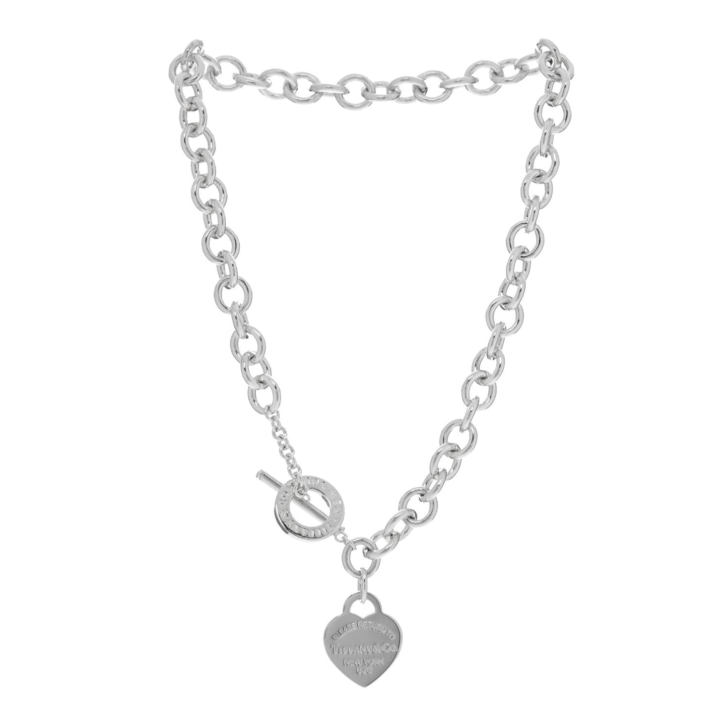 Sterling Silver Return to Tiffany Heart Tag Toggle Necklace
