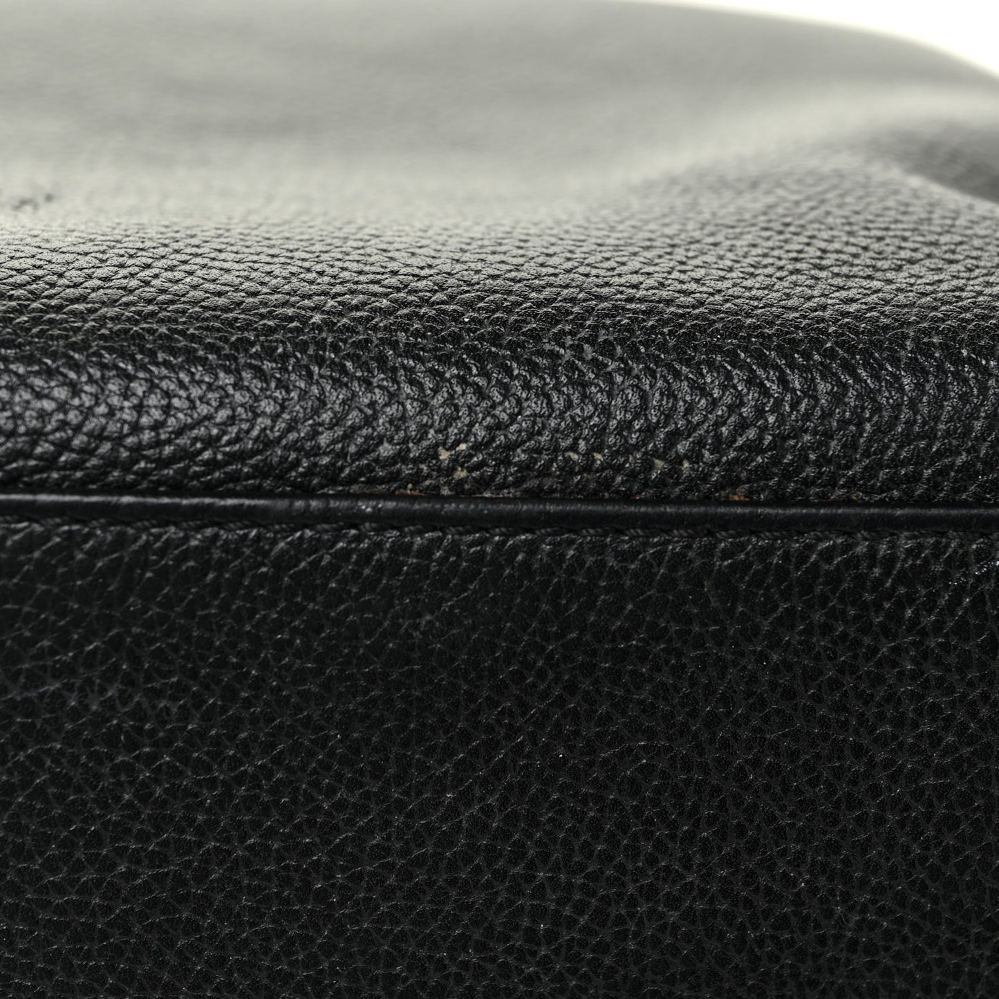 Calfskin Cerf Executive Shopper Tote Black