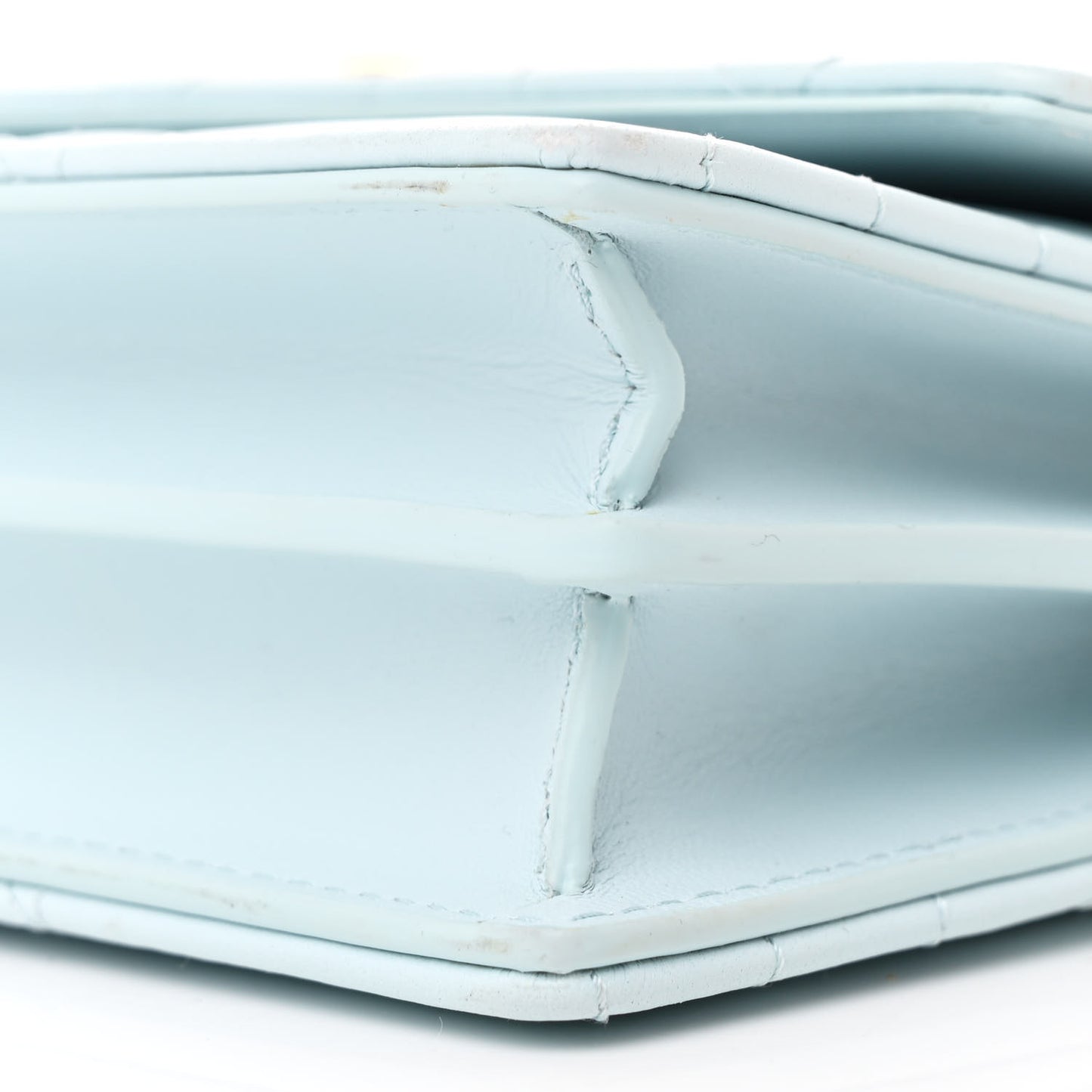 Lambskin Macrocannage Mini Miss Caro Bag Blue