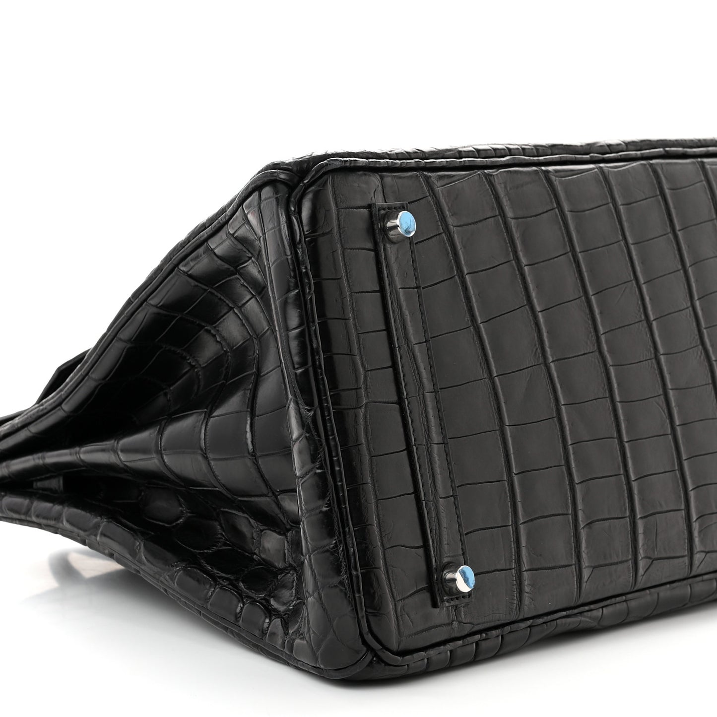 Matte Niloticus Crocodile Birkin 35 Black