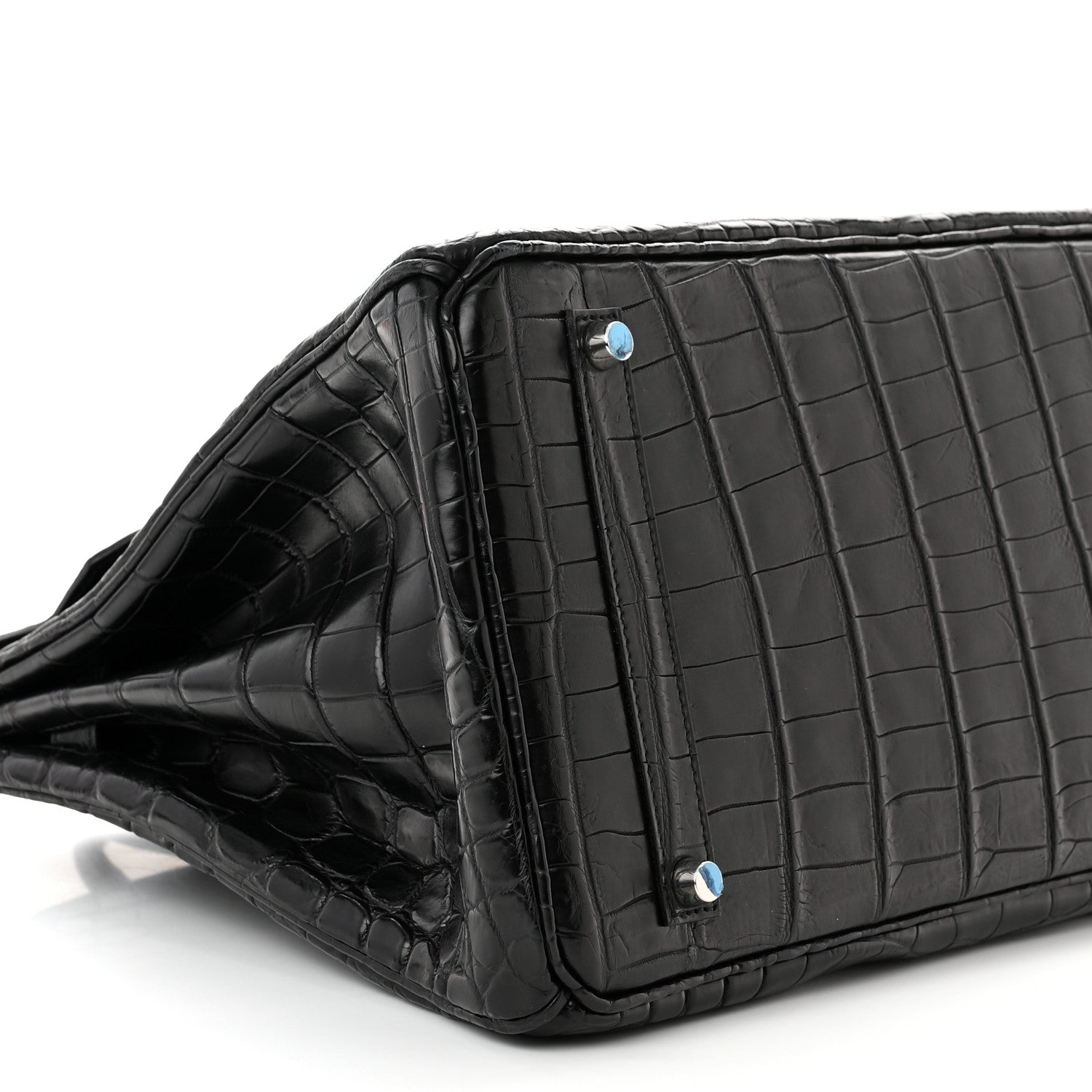 Hermes Matte Niloticus Crocodile Birkin 35 Black 9 of 11