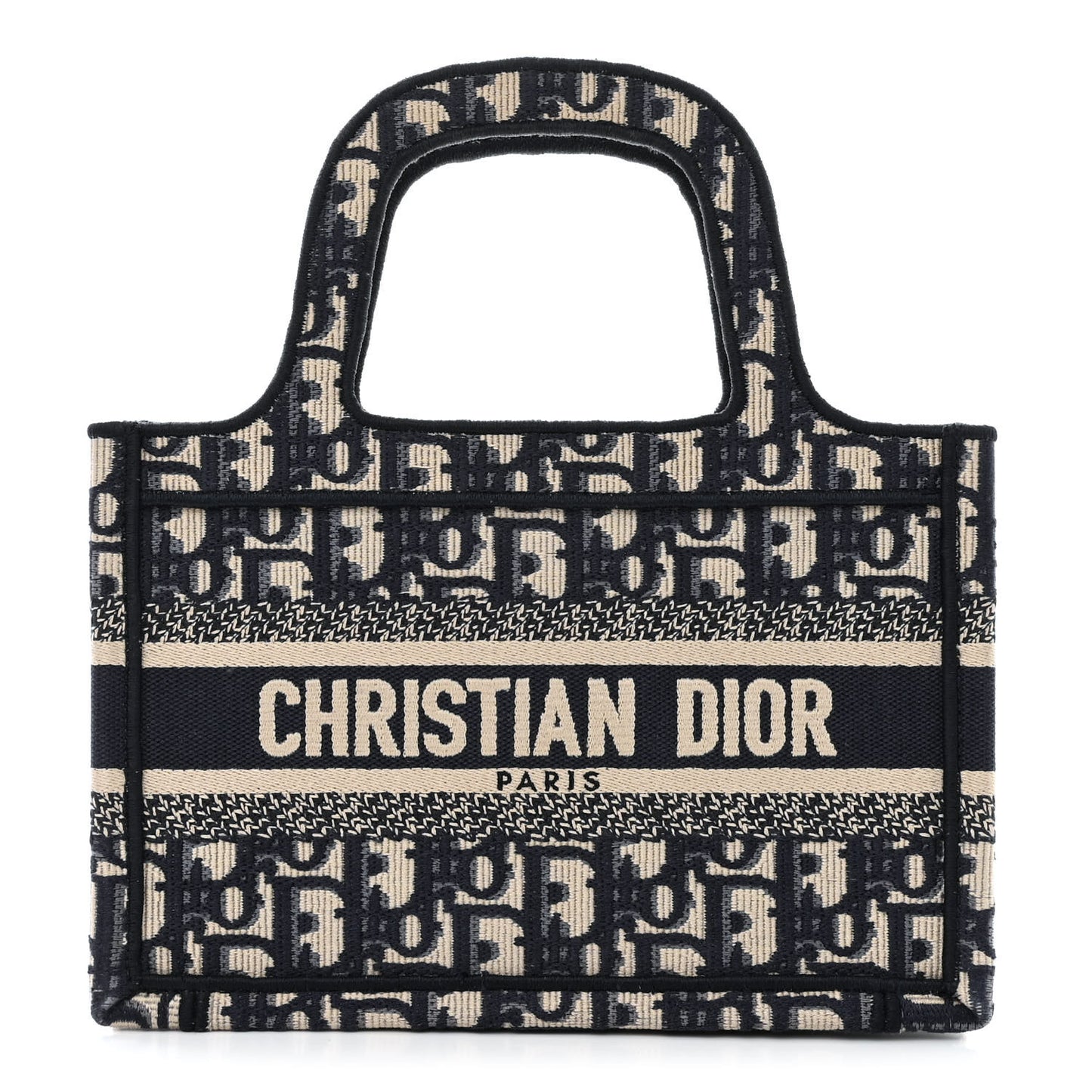 Oblique Mini Book Tote Blue Multicolor