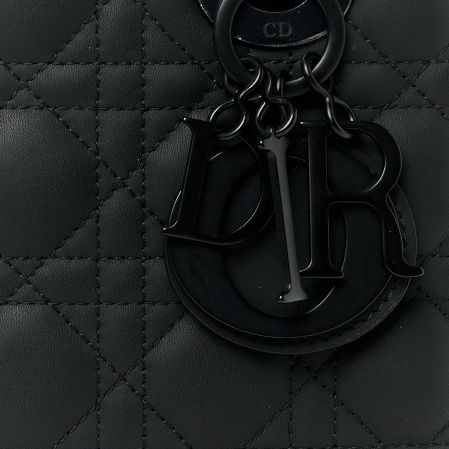 Ultra Matte Calfskin Cannage Small My ABCDior Lady Dior Black