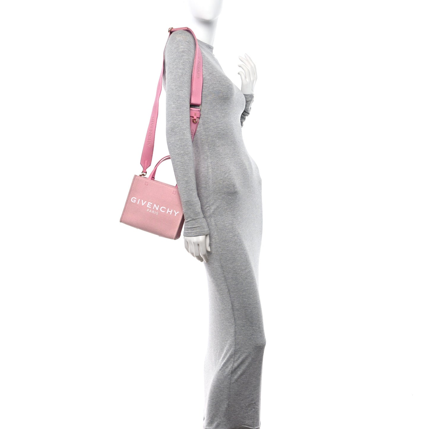 Canvas Mini G Shopping Tote Bright Pink