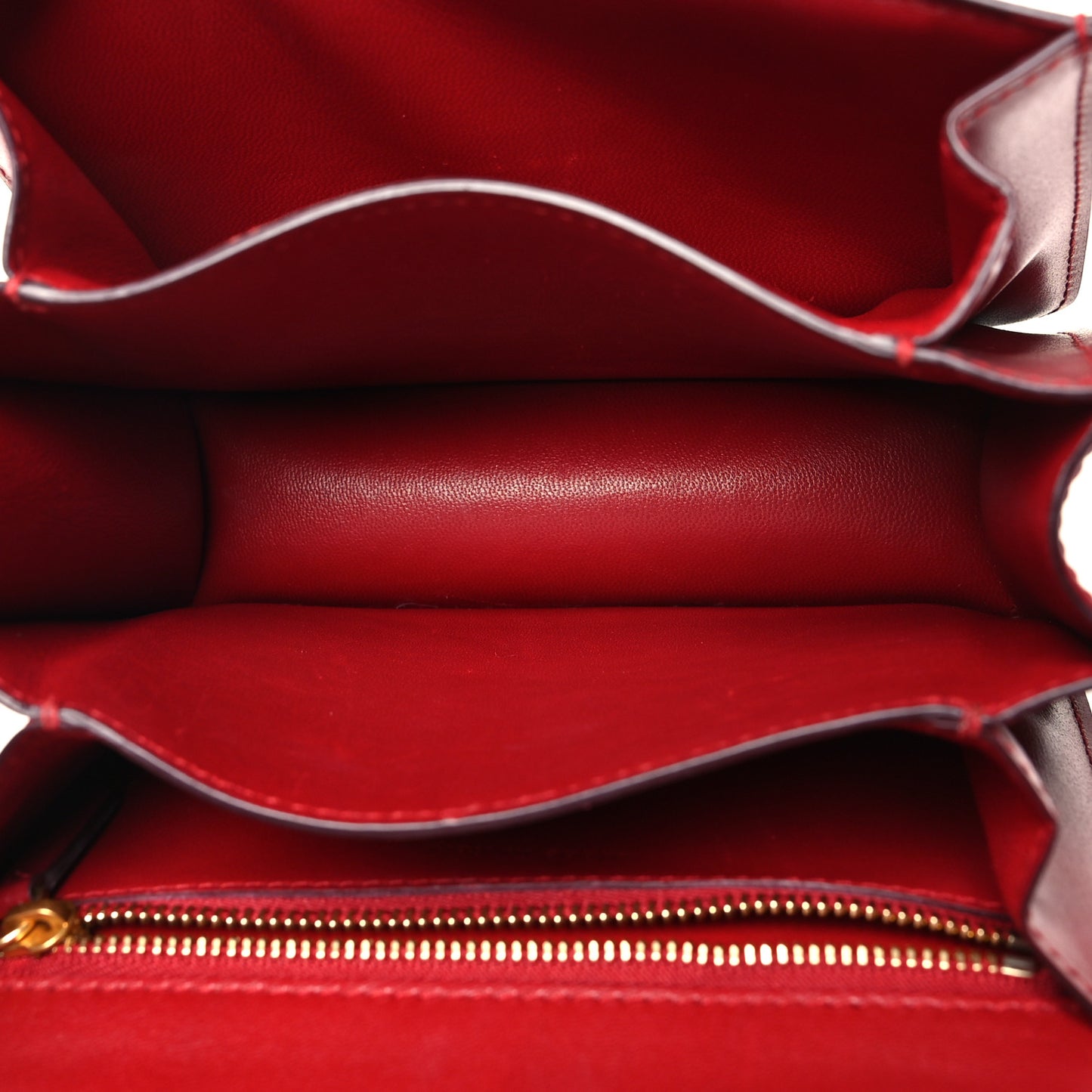 Smooth Calfskin Small Classic Box Flap Bag Red