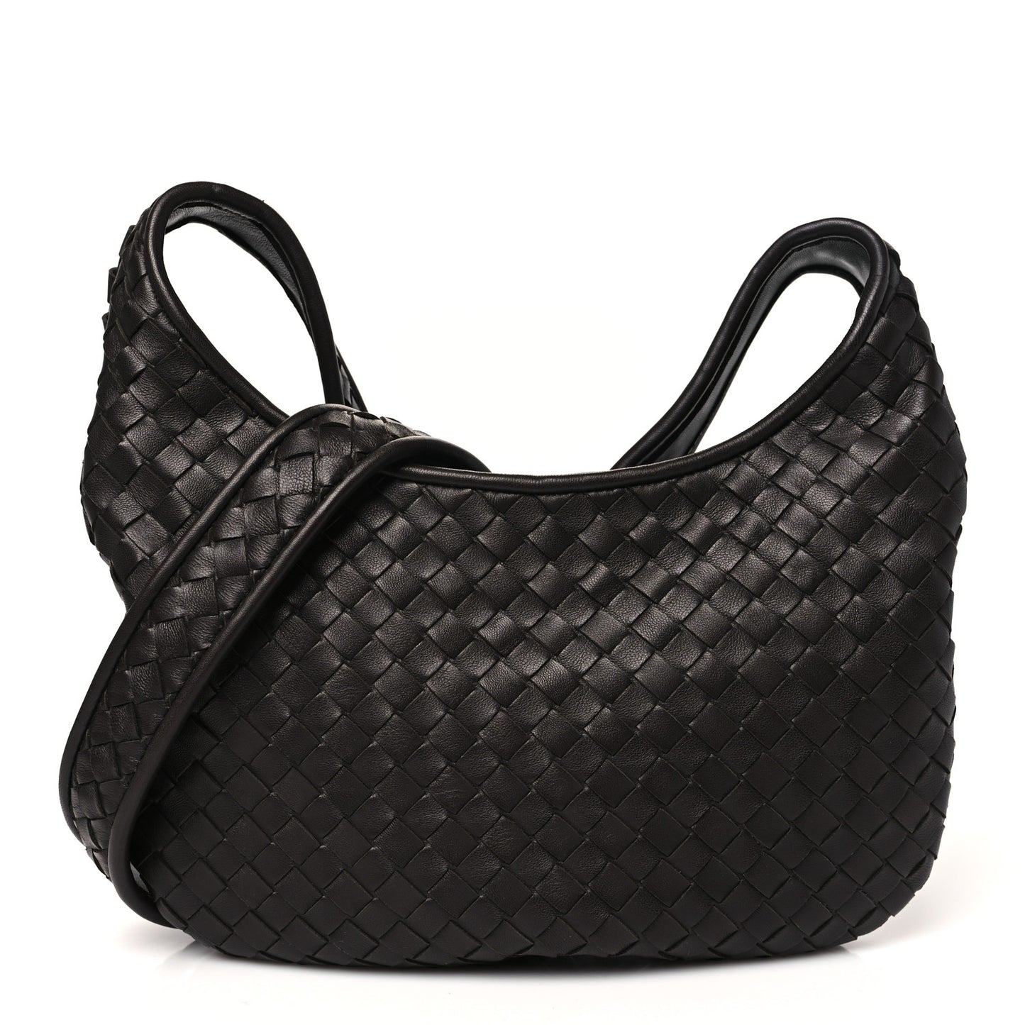 Nappa Intrecciato Small Veneto Crossbody Bag Fondant