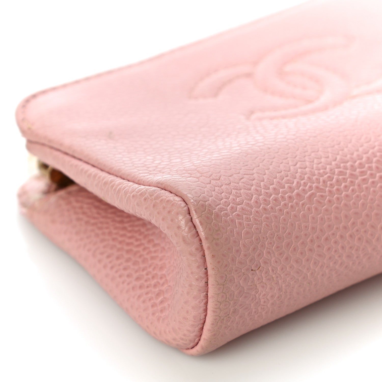 Chanel Caviar Timeless CC Cosmetic Pouch Light Pink 8 of 19