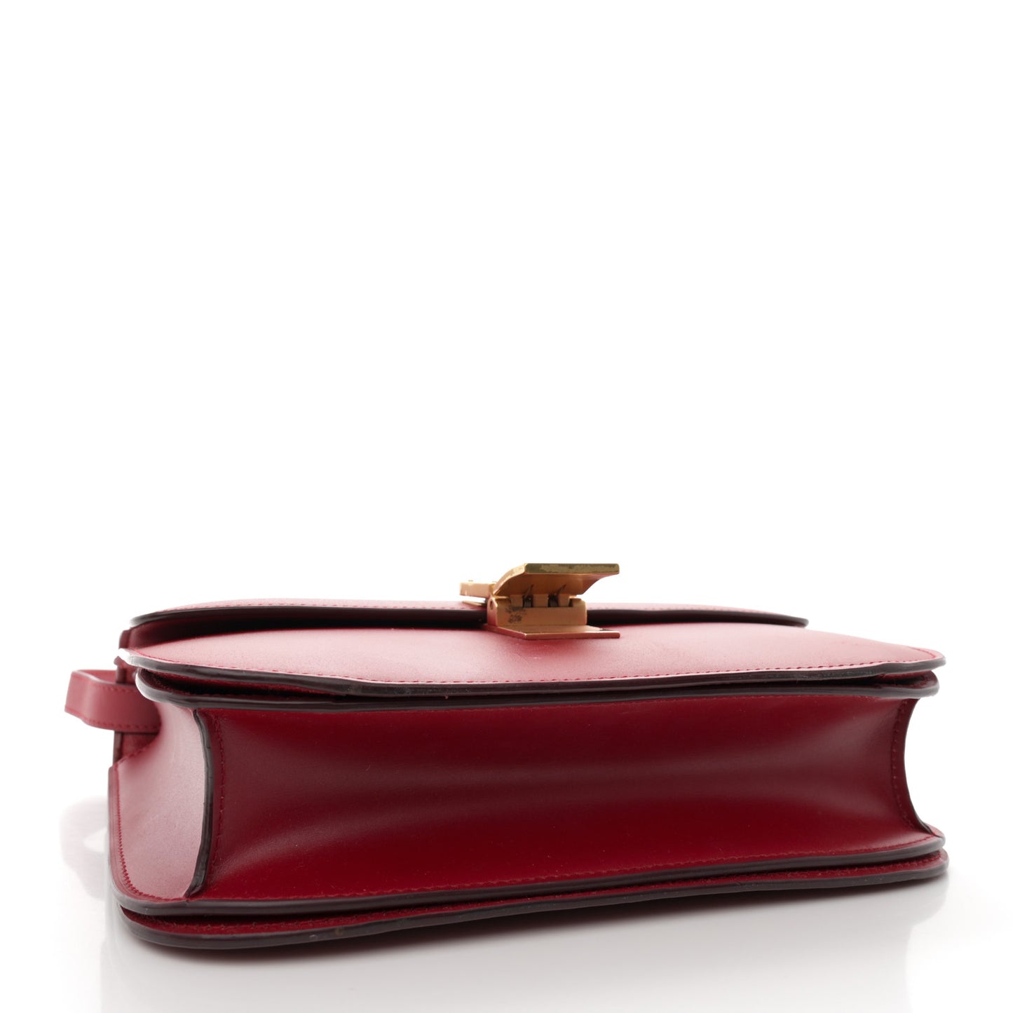 Smooth Calfskin Medium Classic Box Flap Bag Red