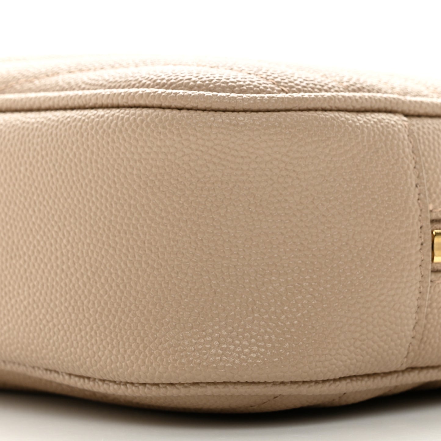 Grain De Poudre Matelasse Monogram Mini Lou Camera Bag Dark Beige