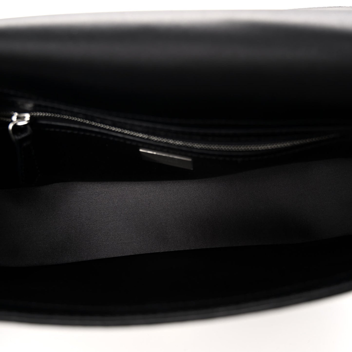 Satin Karung Crystal Baguette Black