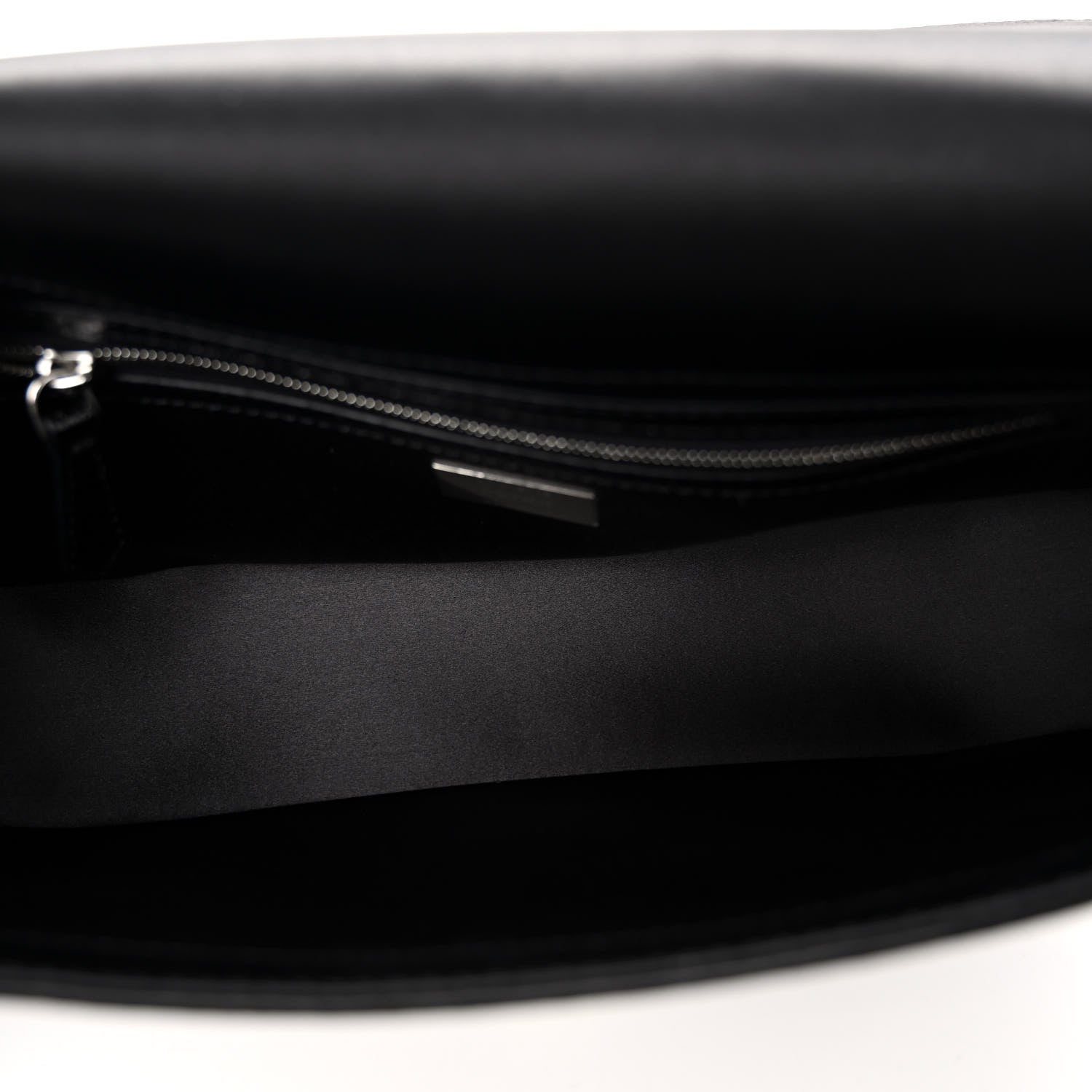 Fendi Satin Karung Crystal Baguette Black 5 of 11
