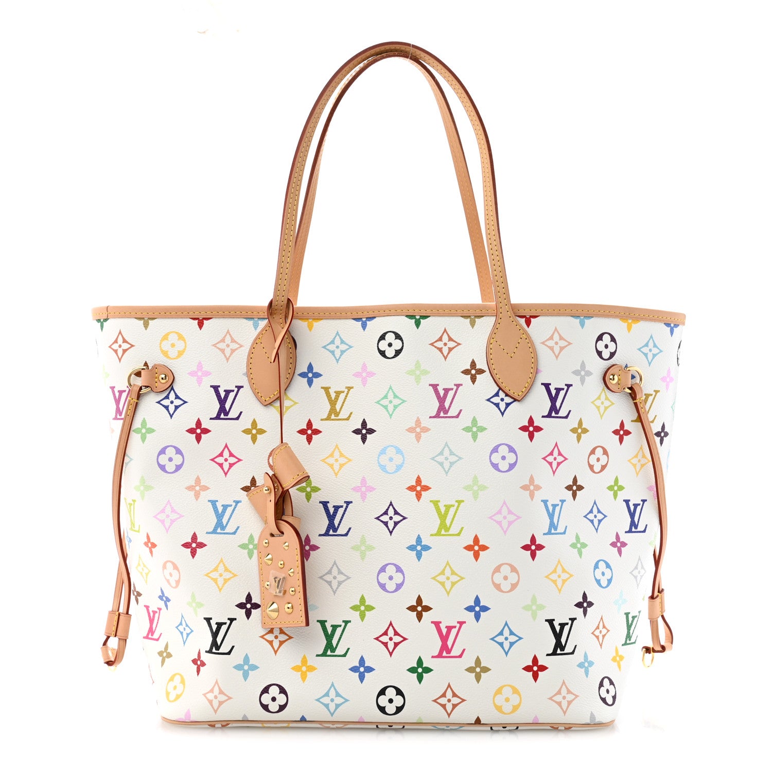 Louis Vuitton LV X TM Monogram Multicolor Neverfull MM White