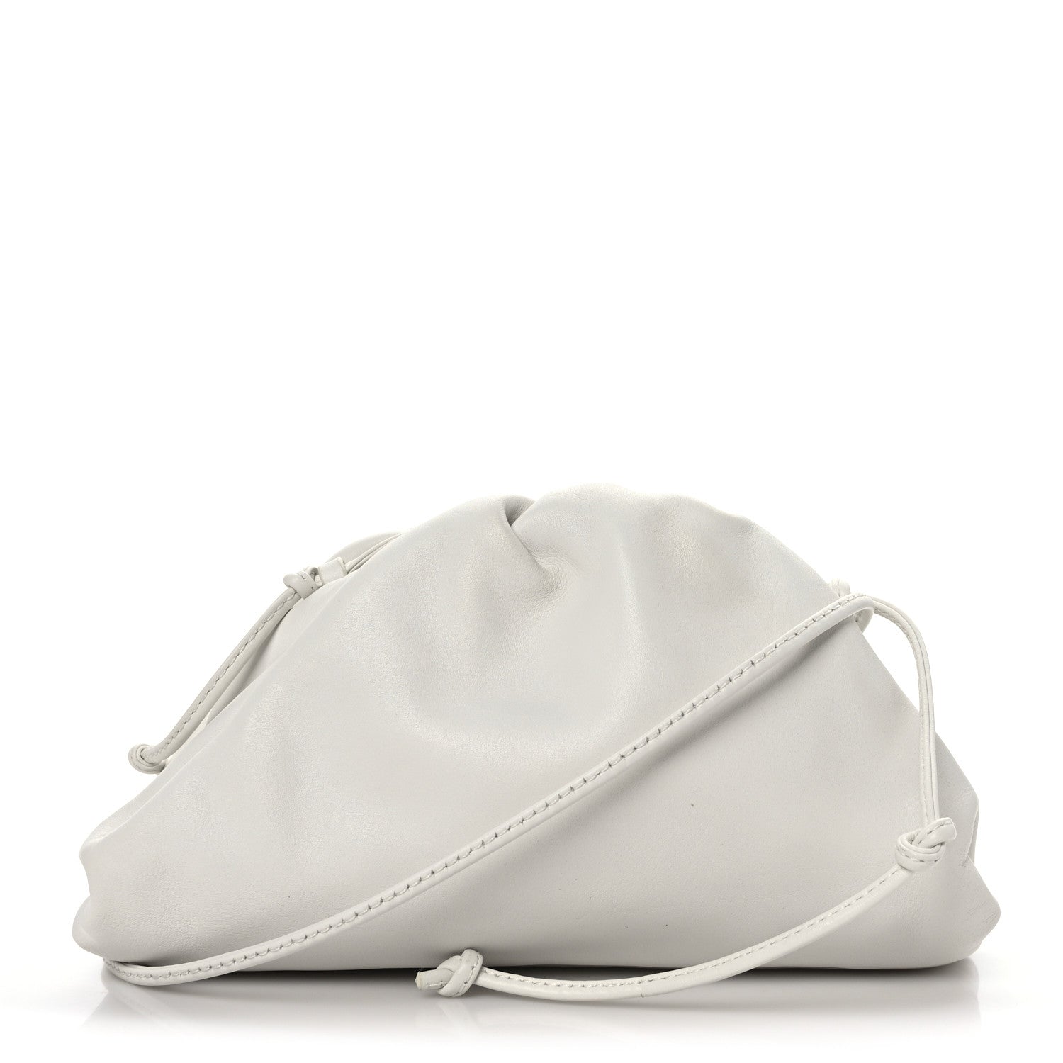 Bottega Veneta Butter Calfskin The Mini Pouch Chalk 1266475 Bottega Veneta Butter Calfskin The Mini Pouch Chalk 1266475