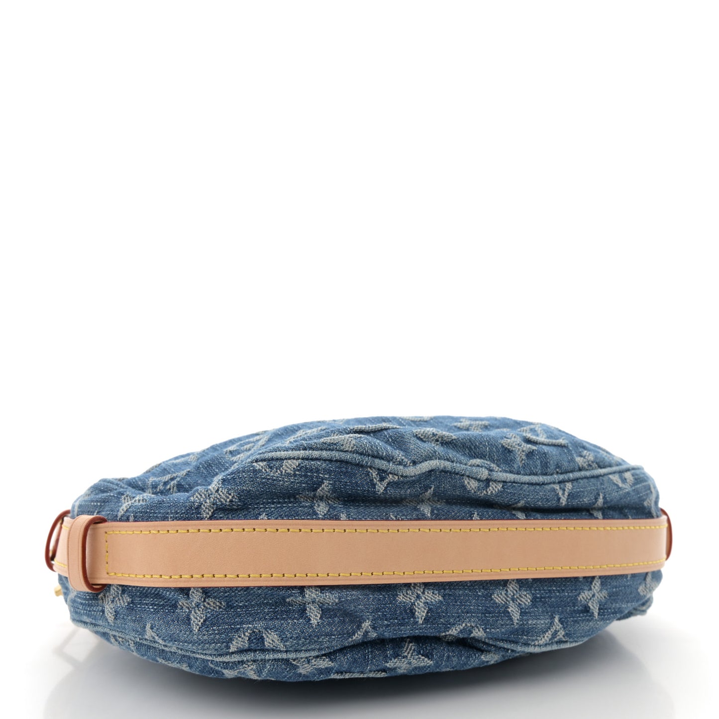 Monogram Denim Croissant MM Blue