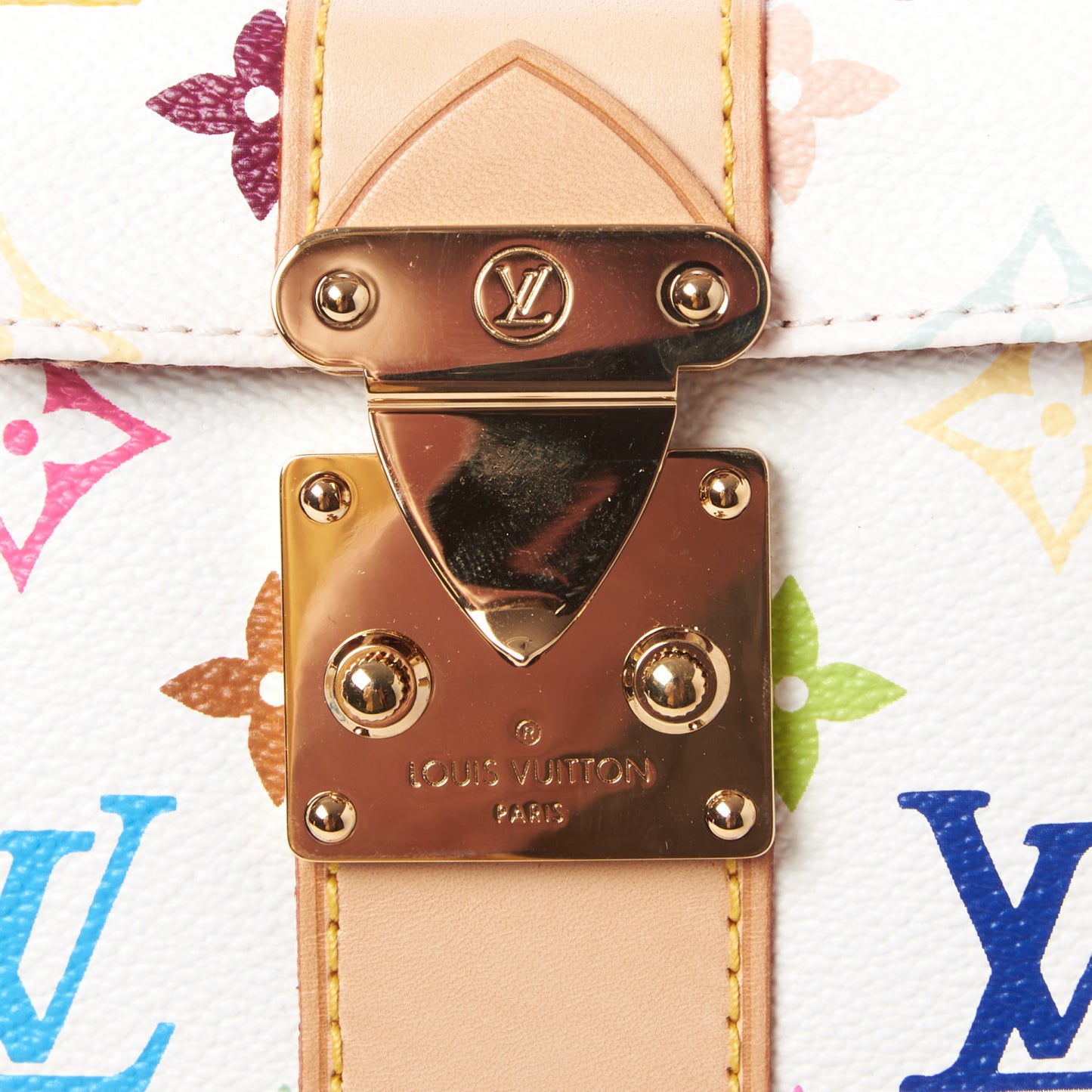 Monogram Multicolor Keepall 45 White