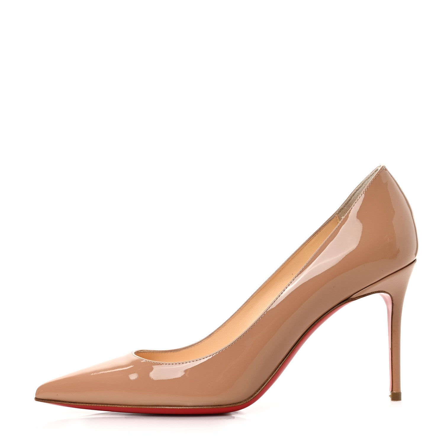 Christian Louboutin Patent Decollete 554 85 Pumps 36 Nude