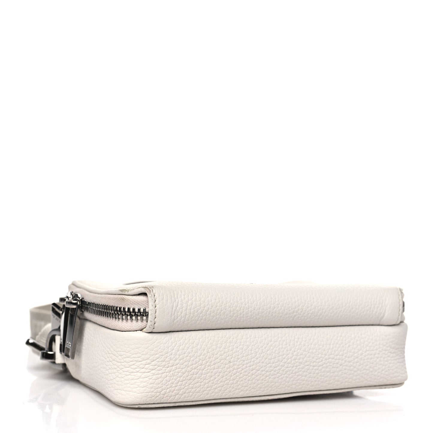 HOMME Grained Calfskin Playful Messenger Bag White