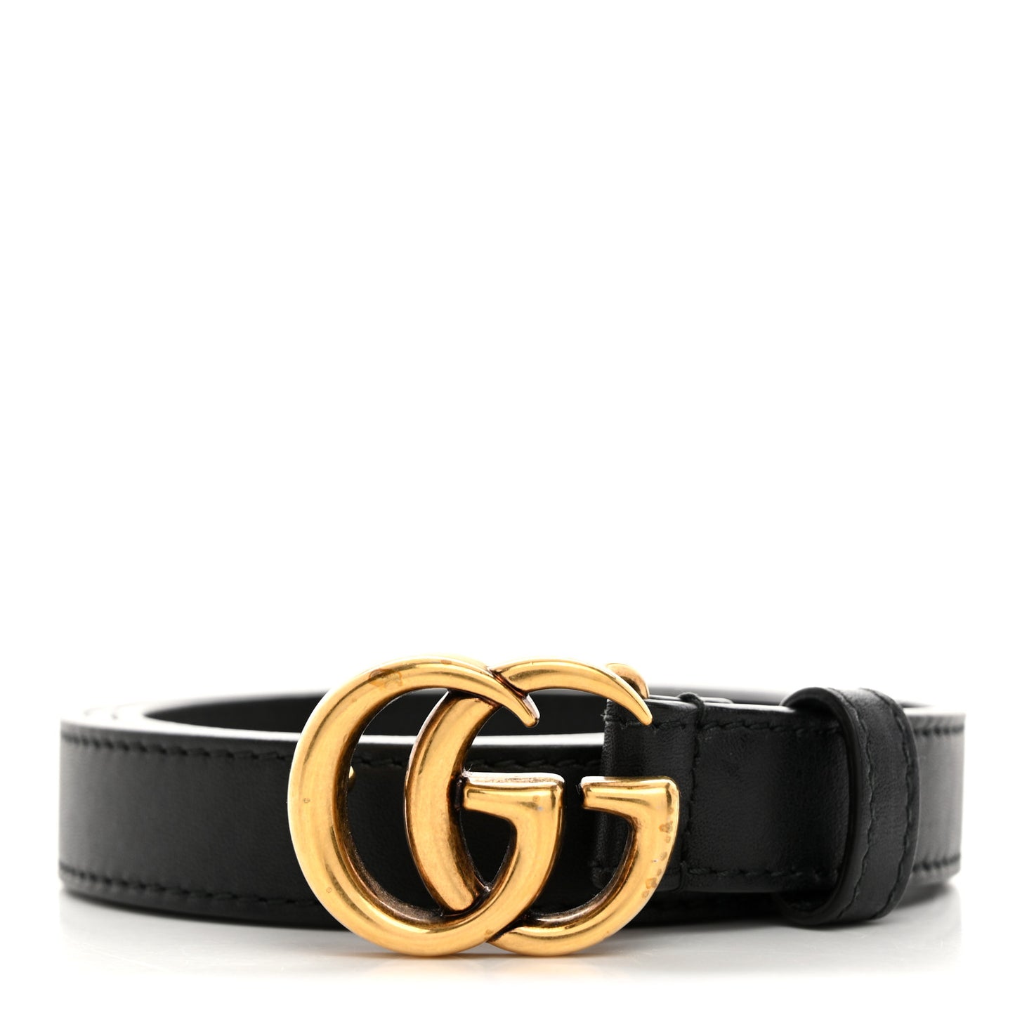 Calfskin Double G 20mm Belt 80 32 Black