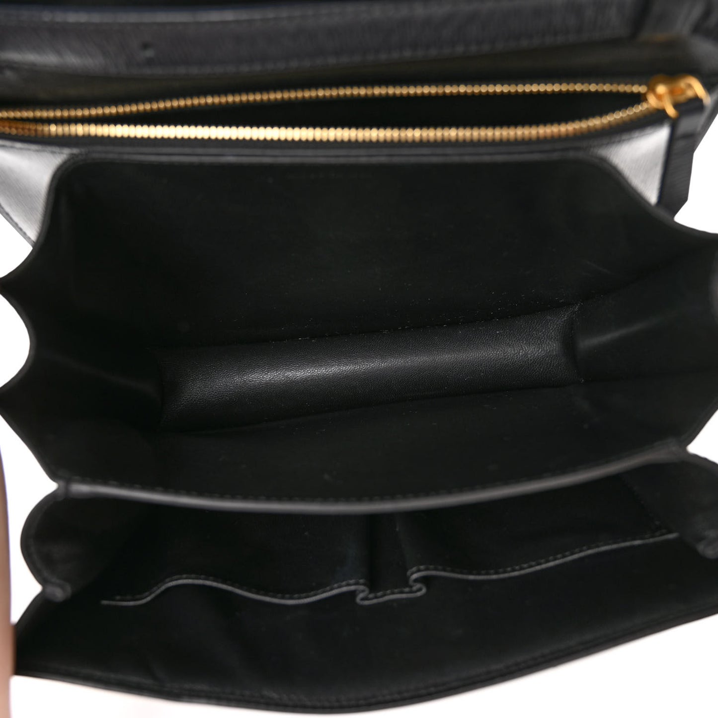 Liege Calfskin Medium Classic Box Flap Bag Black