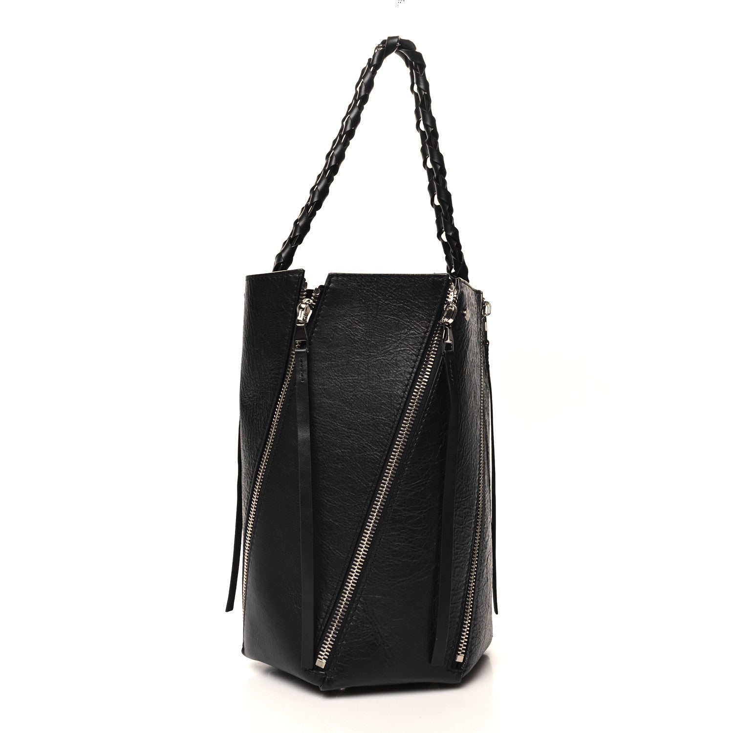Proenza Schouler Calfskin Medium Hex Bucket Bag Black 4 of 11