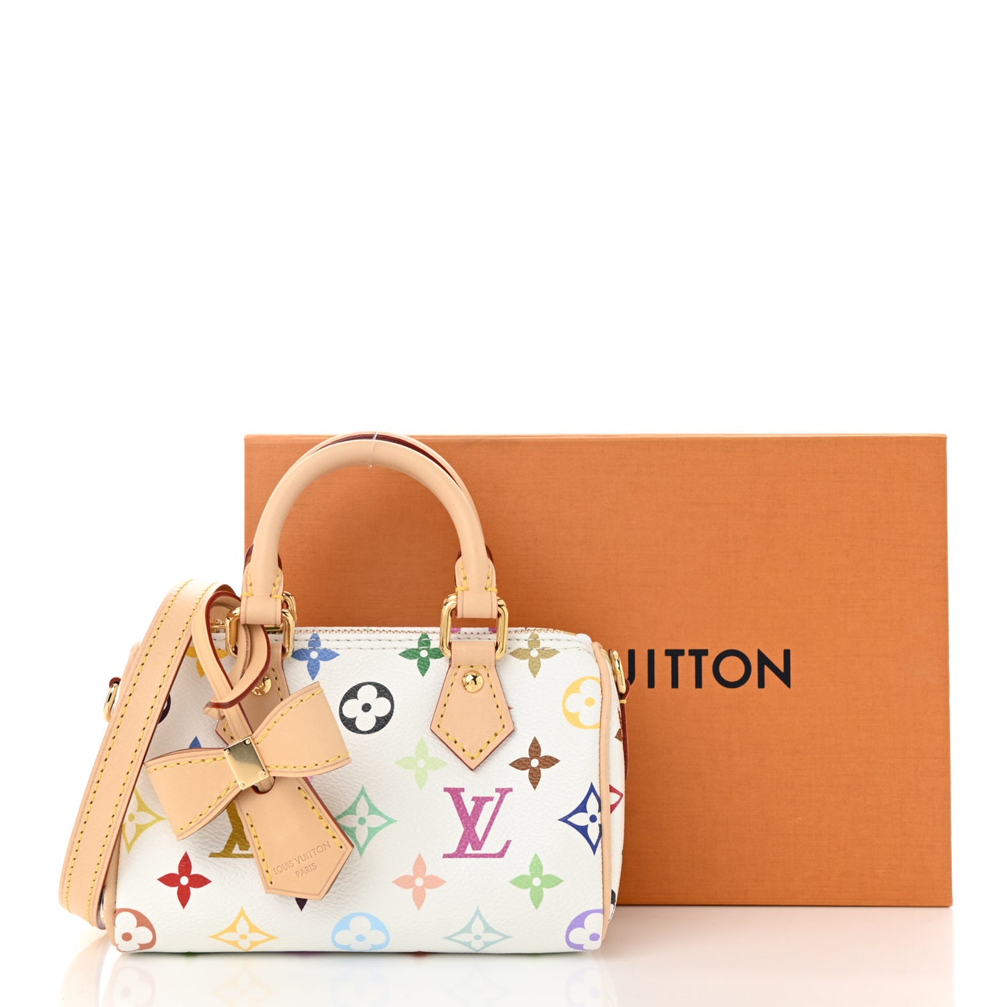 LV X TM Monogram Multicolor Nano Speedy White